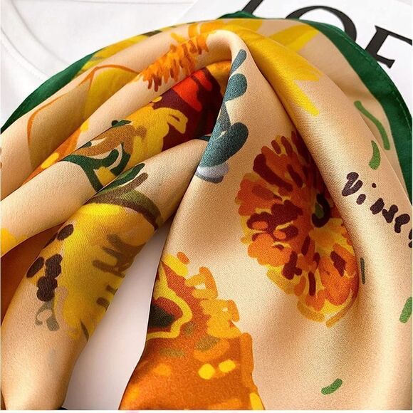 Daisy Silk Scarf  - Picture 4 of 4